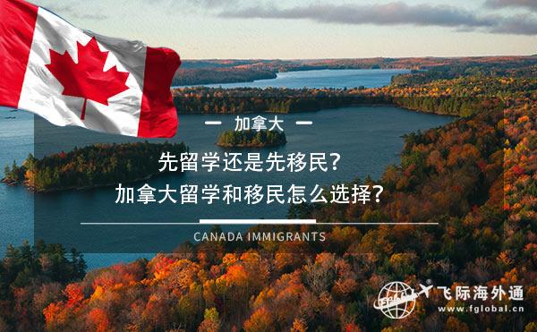 先留学还是先移民？加拿大留学和移民怎么选择？