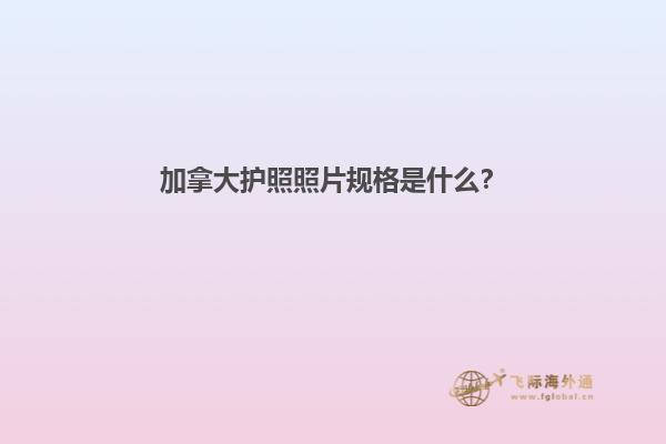 加拿大护照照片规格是什么？